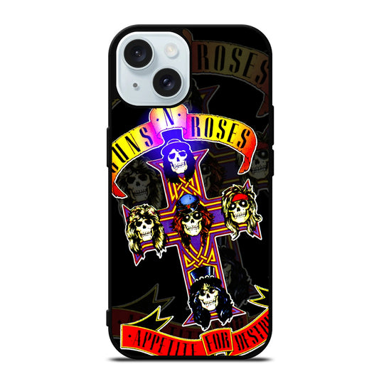 GUNS N ROSES GNR BAND iPhone 15 Case Cover