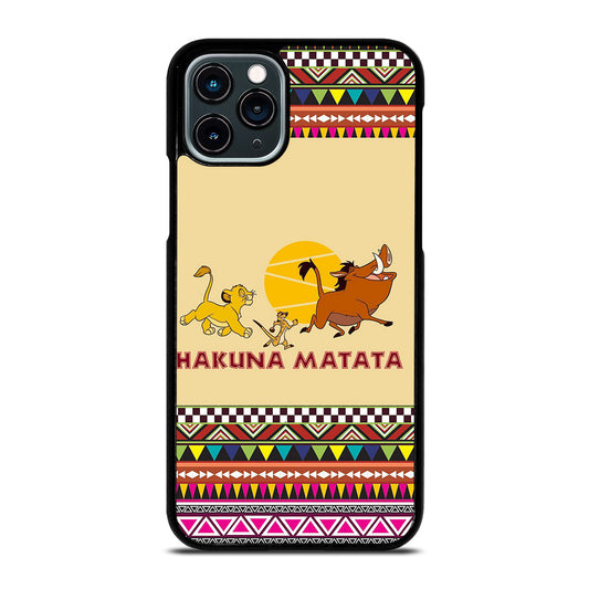 HAKUNA MATATA LION KING AZTEC PATTERN 2 iPhone 11 Pro Case Cover