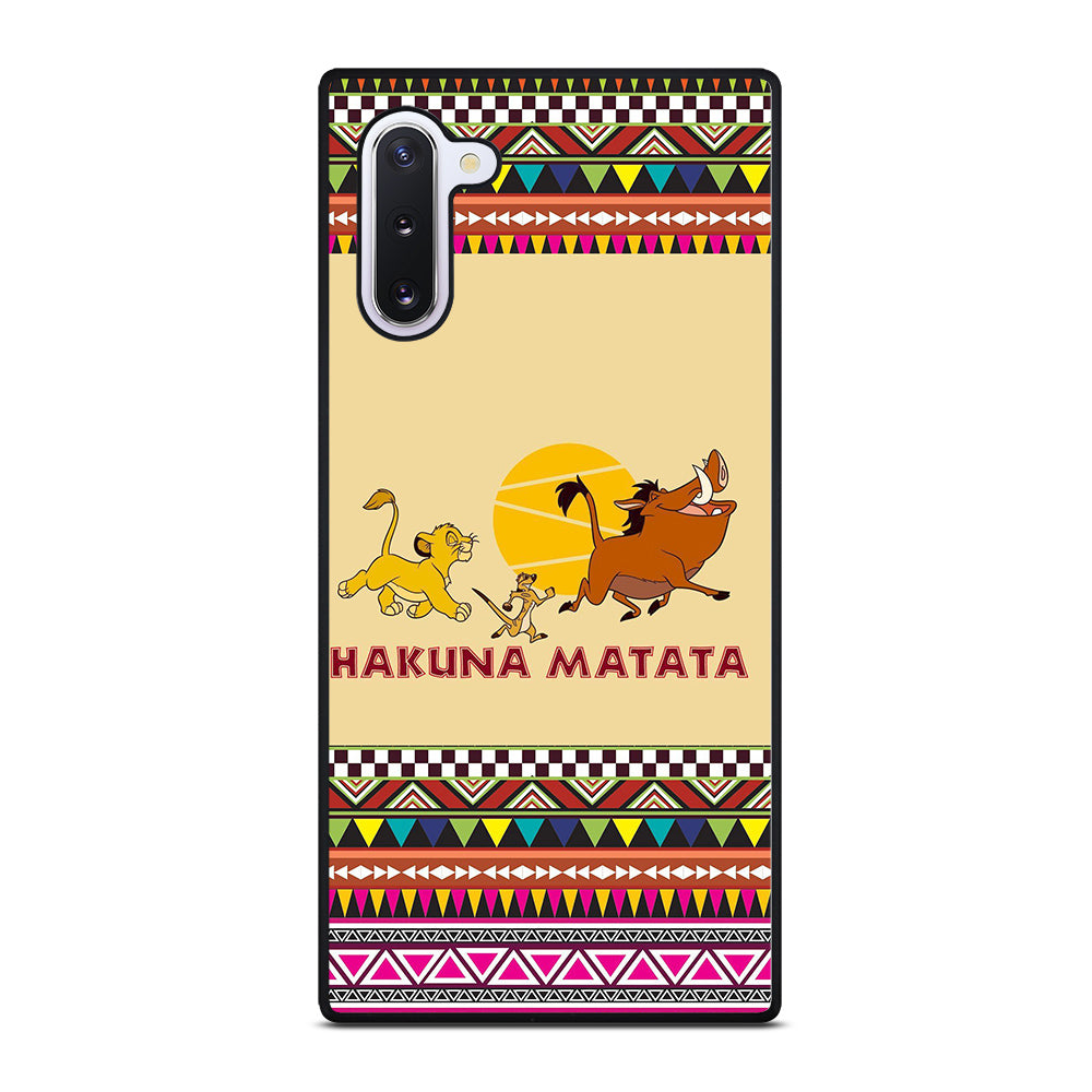 HAKUNA MATATA LION KING AZTEC PATTERN 2 Samsung Galaxy Note 10 Case Cover