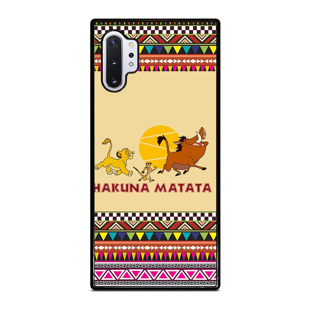 HAKUNA MATATA LION KING AZTEC PATTERN 2 Samsung Galaxy Note 10 Plus Case Cover