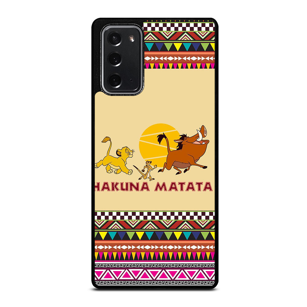 HAKUNA MATATA LION KING AZTEC PATTERN 2 Samsung Galaxy Note 20 Case Cover
