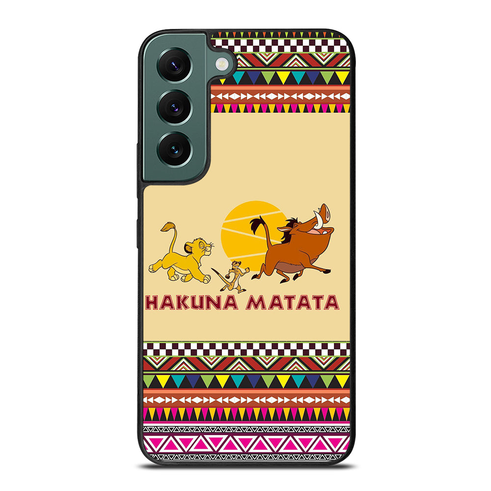 HAKUNA MATATA LION KING AZTEC PATTERN 2 Samsung Galaxy S22 Case Cover