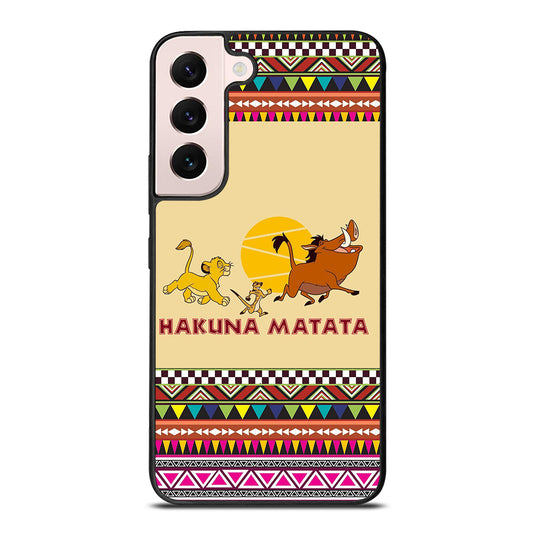 HAKUNA MATATA LION KING AZTEC PATTERN 2 Samsung Galaxy S22 Plus Case Cover