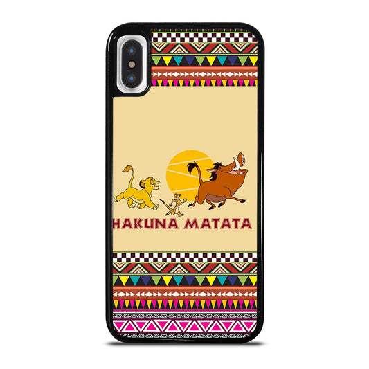 HAKUNA MATATA LION KING AZTEC PATTERN 2 iPhone X / XS Case Cover