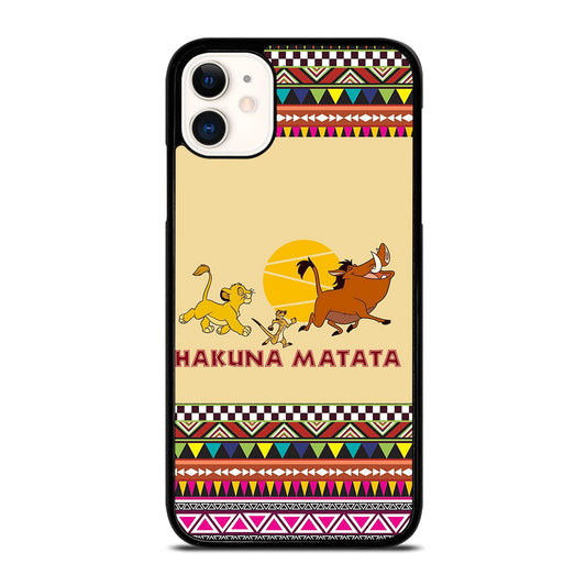 HAKUNA MATATA LION KING AZTEC PATTERN 2 iPhone 11 Case Cover