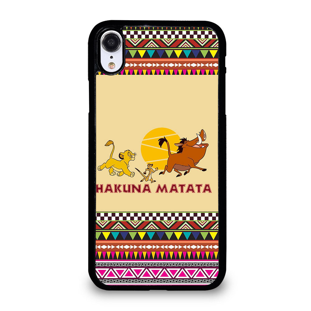 HAKUNA MATATA LION KING AZTEC PATTERN 2 iPhone XR Case Cover