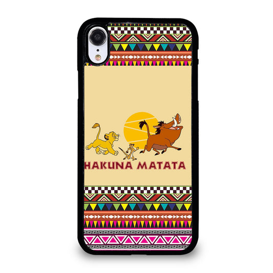 HAKUNA MATATA LION KING AZTEC PATTERN 2 iPhone XR Case Cover