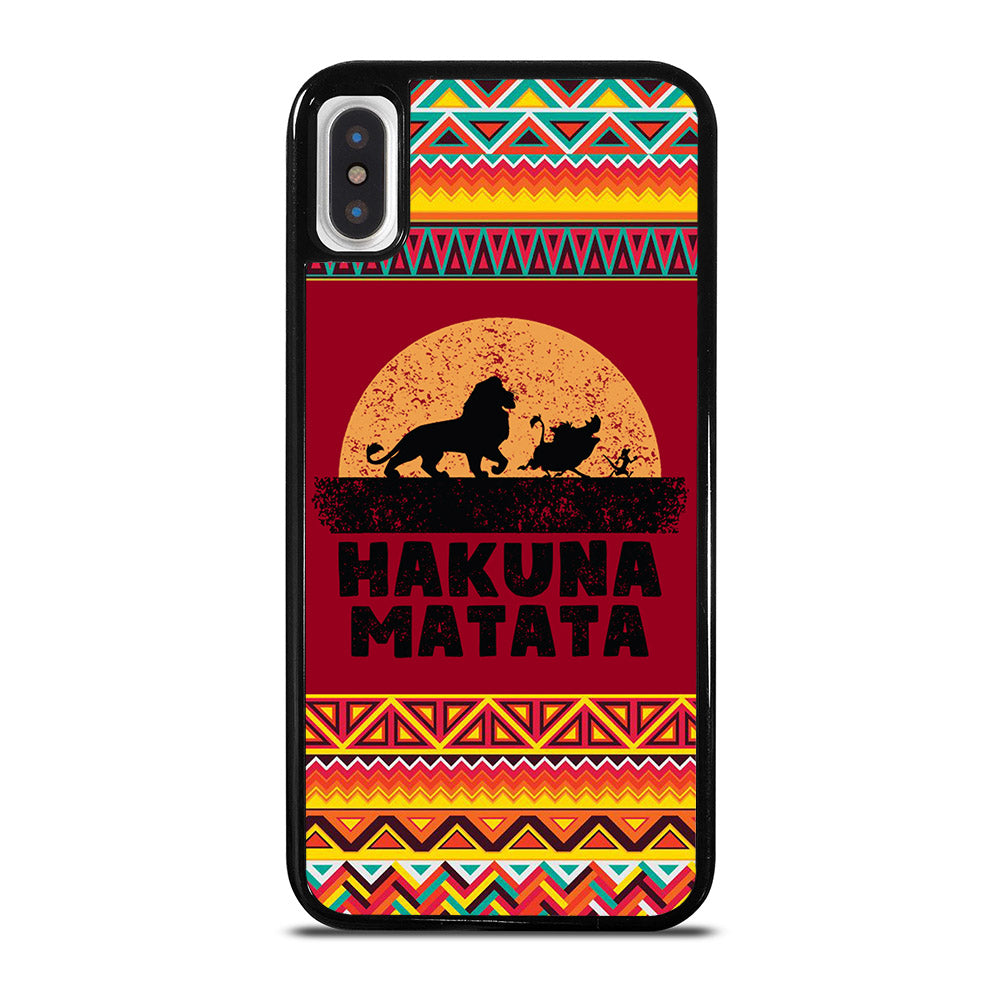 HAKUNA MATATA LION KING AZTEC PATTERN 3 iPhone X / XS Case Cover