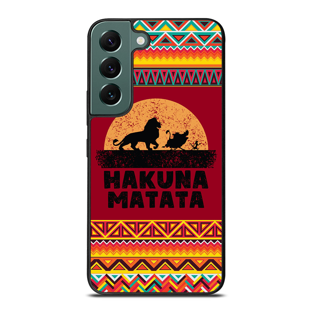 HAKUNA MATATA LION KING AZTEC PATTERN 3 Samsung Galaxy S22 Case Cover