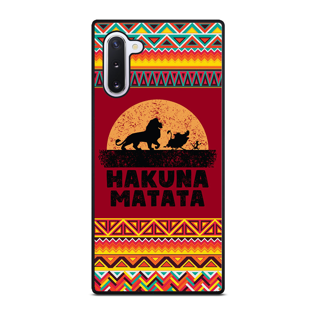 HAKUNA MATATA LION KING AZTEC PATTERN 3 Samsung Galaxy Note 10 Case Cover