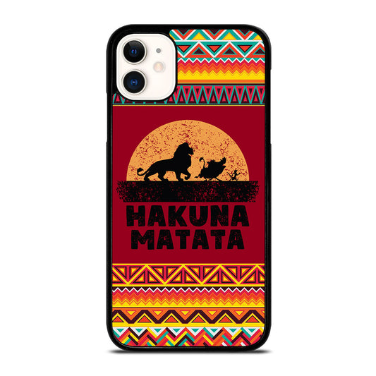 HAKUNA MATATA LION KING AZTEC PATTERN 3 iPhone 11 Case Cover