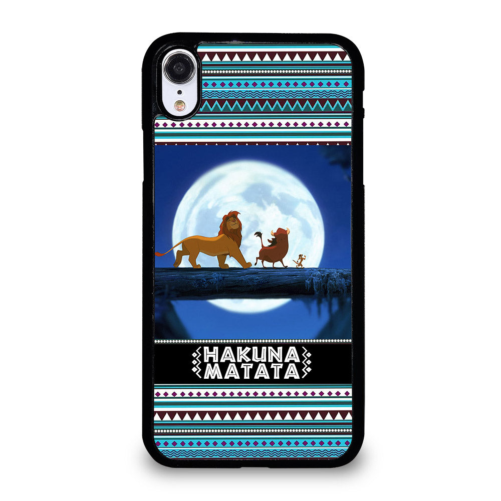 HAKUNA MATATA LION KING AZTEC PATTERN iPhone XR Case Cover