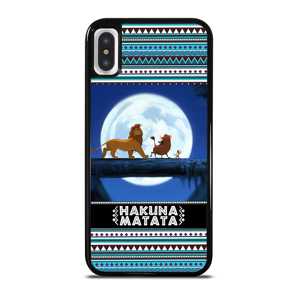 HAKUNA MATATA LION KING AZTEC PATTERN iPhone X / XS Case Cover