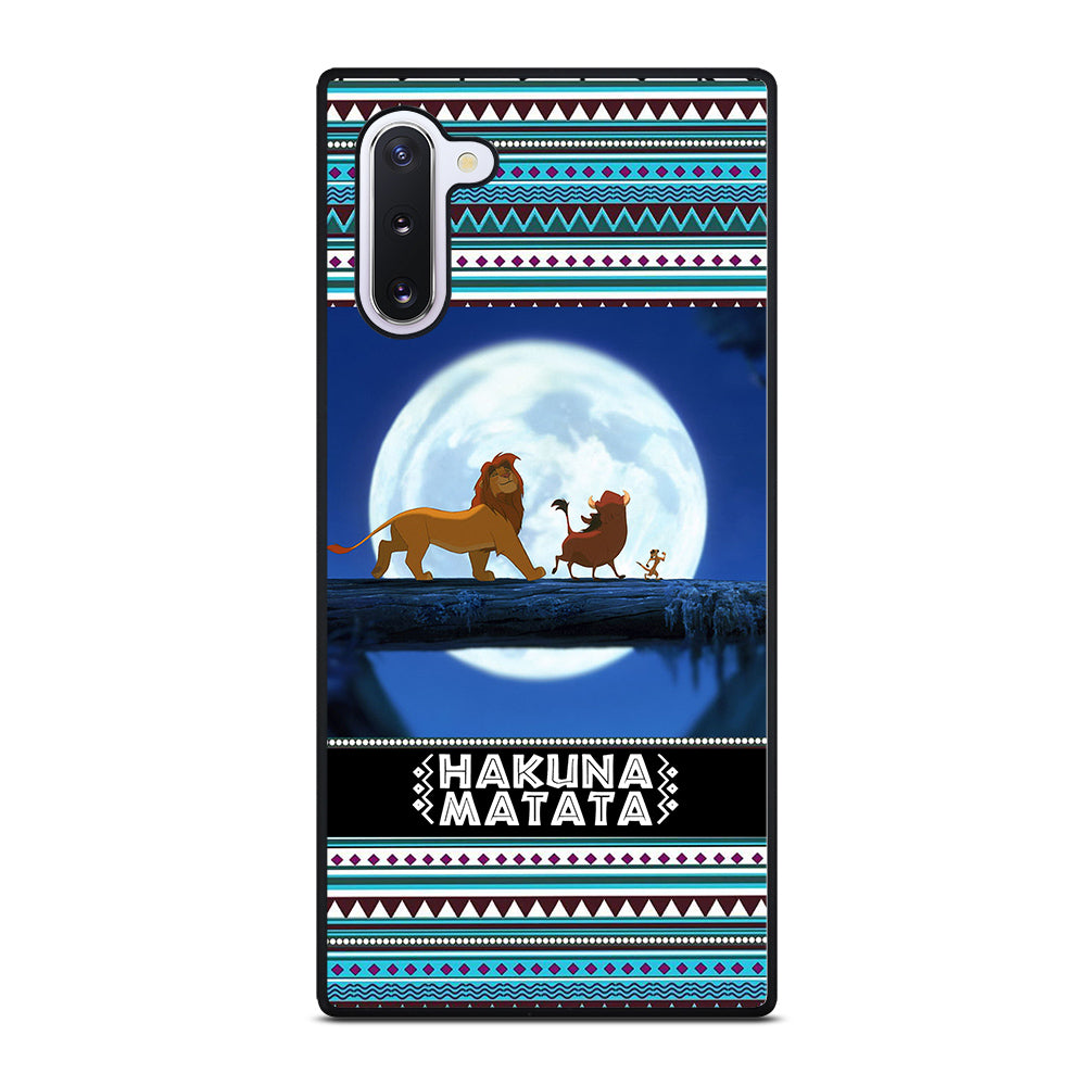 HAKUNA MATATA LION KING AZTEC PATTERN Samsung Galaxy Note 10 Case Cover