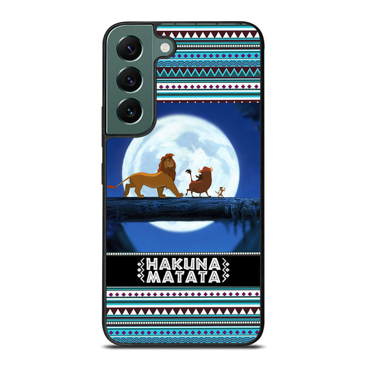 HAKUNA MATATA LION KING AZTEC PATTERN Samsung Galaxy S22 Case Cover