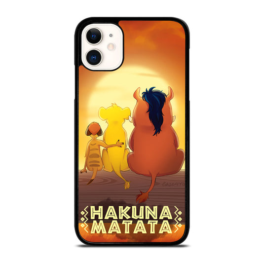 HAKUNA MATATA LION KING CARTOON iPhone 11 Case Cover