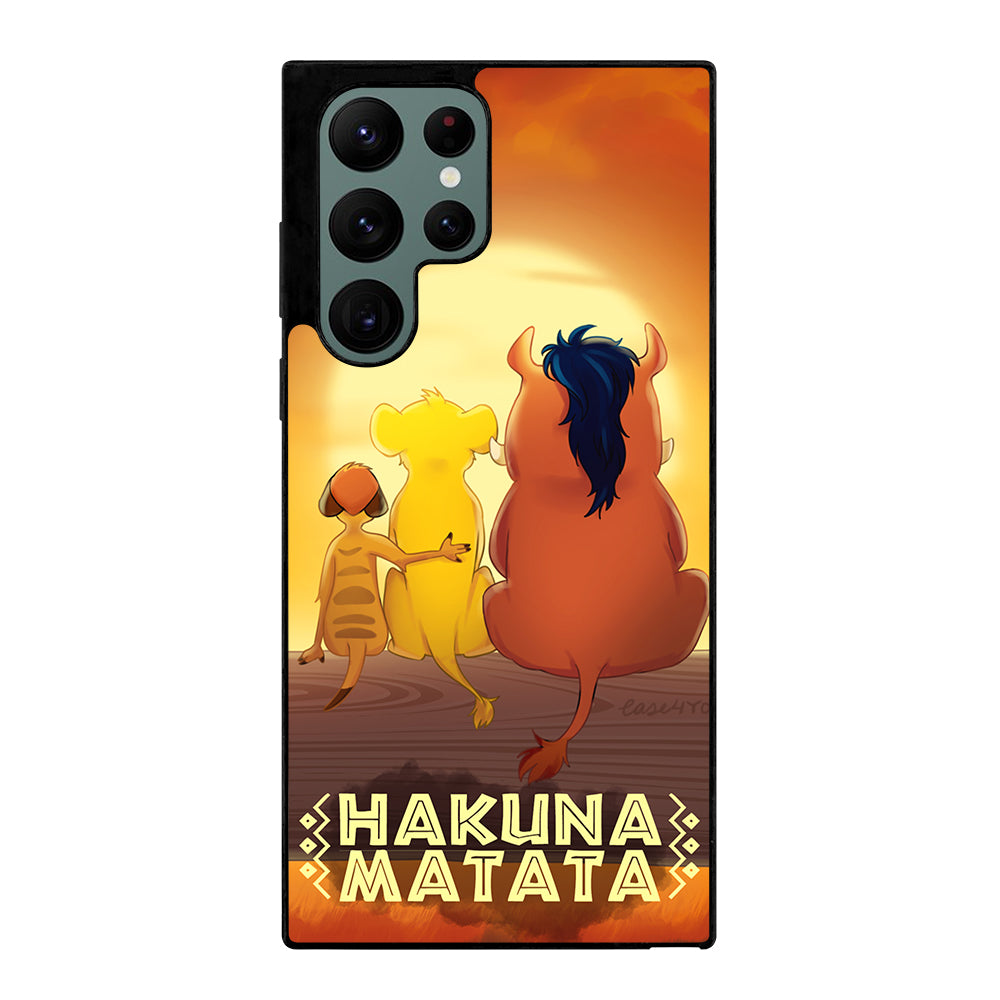HAKUNA MATATA LION KING CARTOON Samsung Galaxy S22 Ultra Case Cover