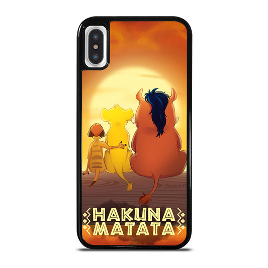 HAKUNA MATATA LION KING CARTOON iPhone X / XS Case Cover