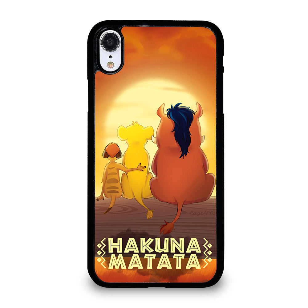 HAKUNA MATATA LION KING CARTOON iPhone XR Case Cover