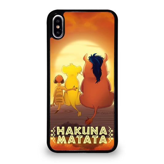 HAKUNA MATATA LION KING CARTOON iPhone XS Max Case Cover