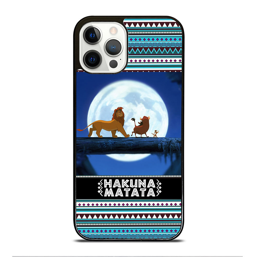 HAKUNA MATATA LION KING AZTEC PATTERN iPhone 12 Pro Case Cover