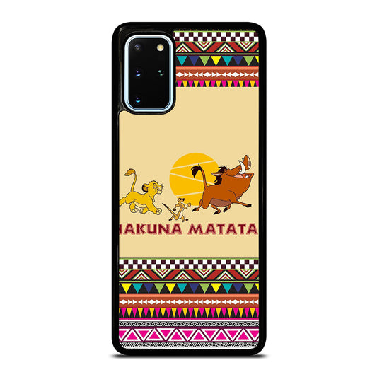 HAKUNA MATATA LION KING AZTEC PATTERN 2 Samsung Galaxy S20 Plus Case Cover