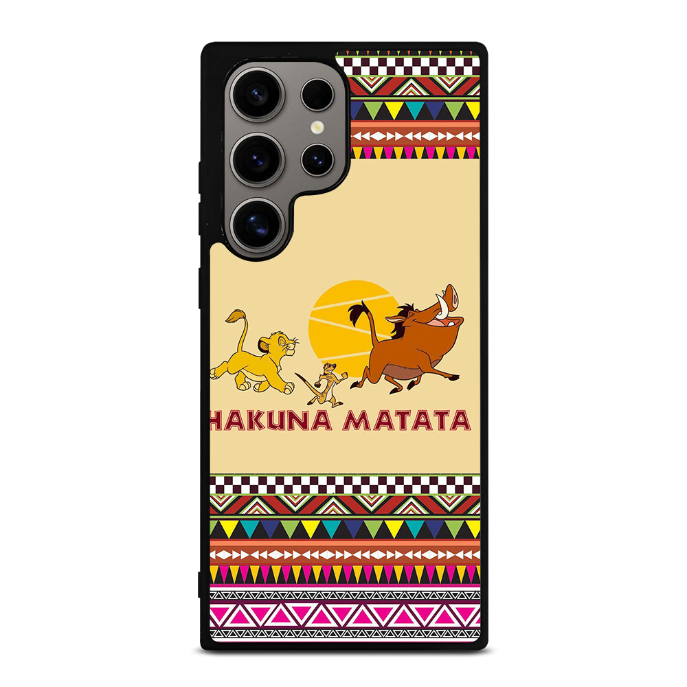 HAKUNA MATATA LION KING AZTEC PATTERN 2 Samsung Galaxy S24 Ultra Case Cover