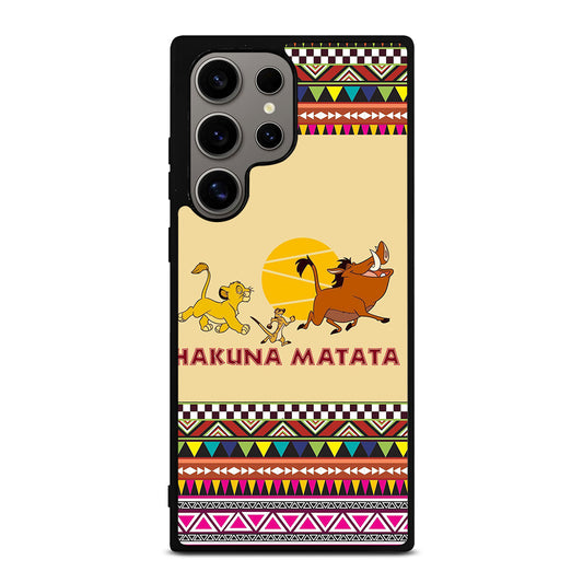 HAKUNA MATATA LION KING AZTEC PATTERN 2 Samsung Galaxy S24 Ultra Case Cover