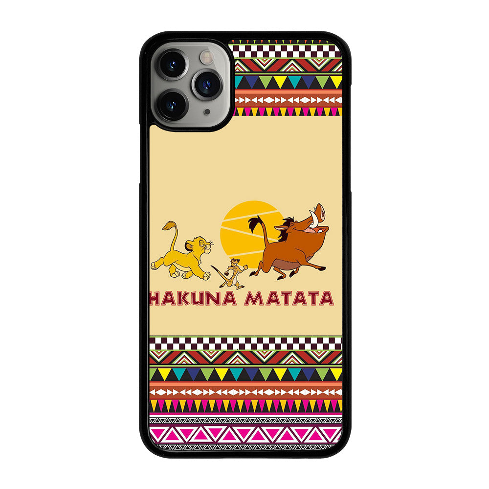 HAKUNA MATATA LION KING AZTEC PATTERN 2 iPhone 11 Pro Max Case Cover
