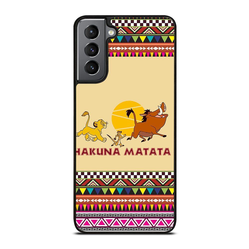 HAKUNA MATATA LION KING AZTEC PATTERN 2 Samsung Galaxy S21 Plus Case Cover