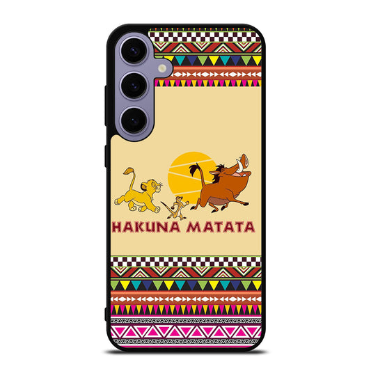 HAKUNA MATATA LION KING AZTEC PATTERN 2 Samsung Galaxy S24 Plus Case Cover