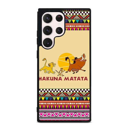 HAKUNA MATATA LION KING AZTEC PATTERN 2 Samsung Galaxy S23 Ultra Case Cover