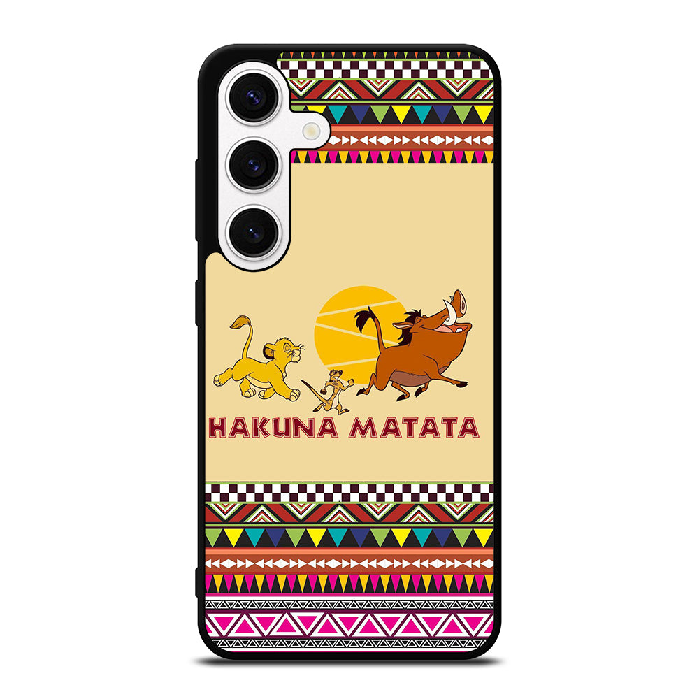 HAKUNA MATATA LION KING AZTEC PATTERN 2 Samsung Galaxy S24 Case Cover