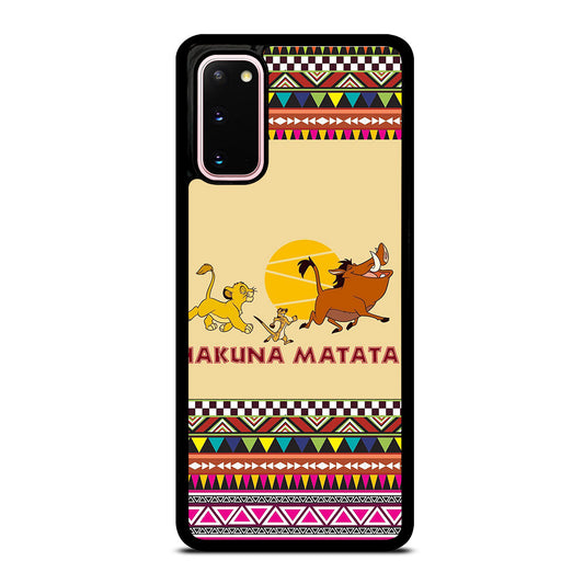 HAKUNA MATATA LION KING AZTEC PATTERN 2 Samsung Galaxy S20 Case Cover