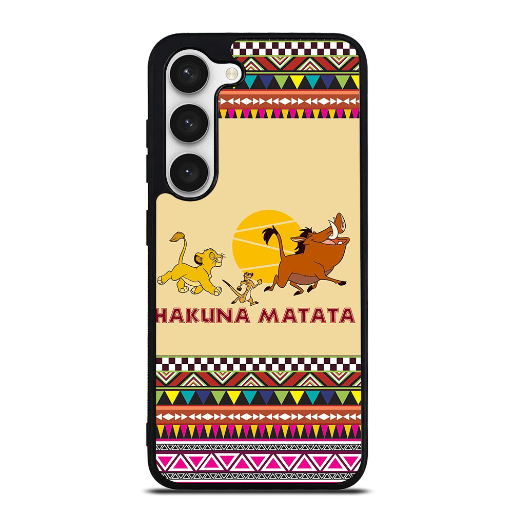 HAKUNA MATATA LION KING AZTEC PATTERN 2 Samsung Galaxy S23 Case Cover