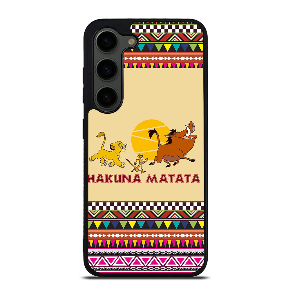 HAKUNA MATATA LION KING AZTEC PATTERN 2 Samsung Galaxy S23 Plus Case Cover