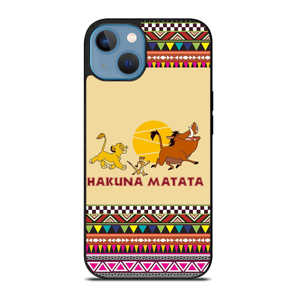 HAKUNA MATATA LION KING AZTEC PATTERN 2 iPhone 13 Case Cover