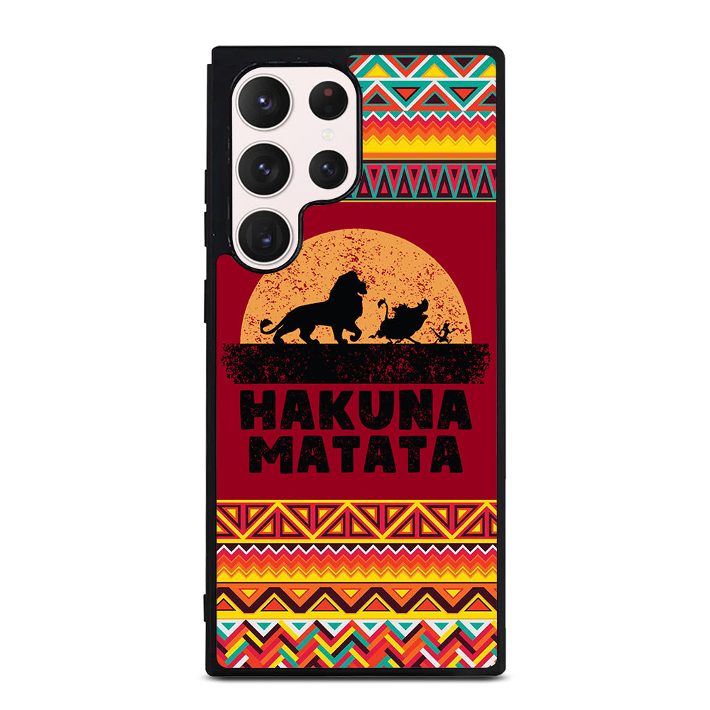 HAKUNA MATATA LION KING AZTEC PATTERN 3 Samsung Galaxy S23 Ultra Case Cover