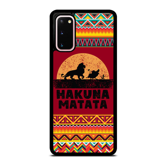 HAKUNA MATATA LION KING AZTEC PATTERN 3 Samsung Galaxy S20 Case Cover
