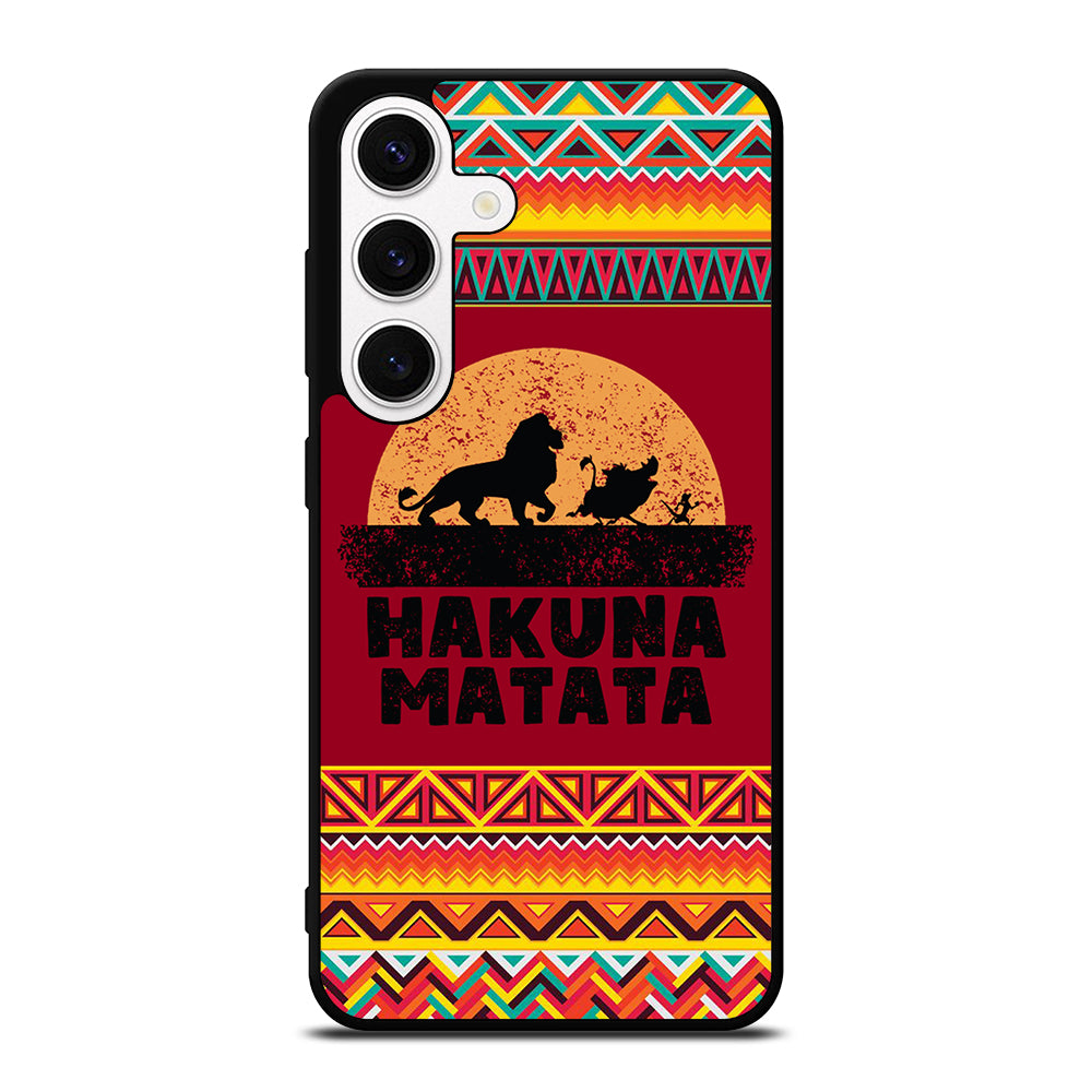 HAKUNA MATATA LION KING AZTEC PATTERN 3 Samsung Galaxy S24 Case Cover