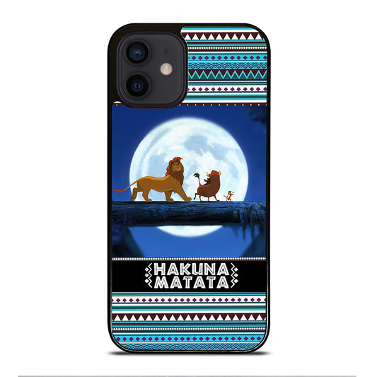 HAKUNA MATATA LION KING AZTEC PATTERN iPhone 12 Mini Case Cover