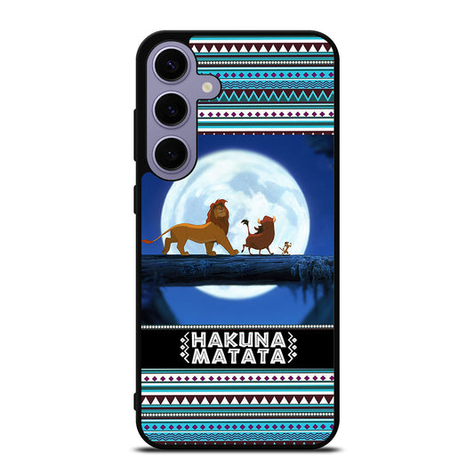 HAKUNA MATATA LION KING AZTEC PATTERN Samsung Galaxy S24 Plus Case Cover