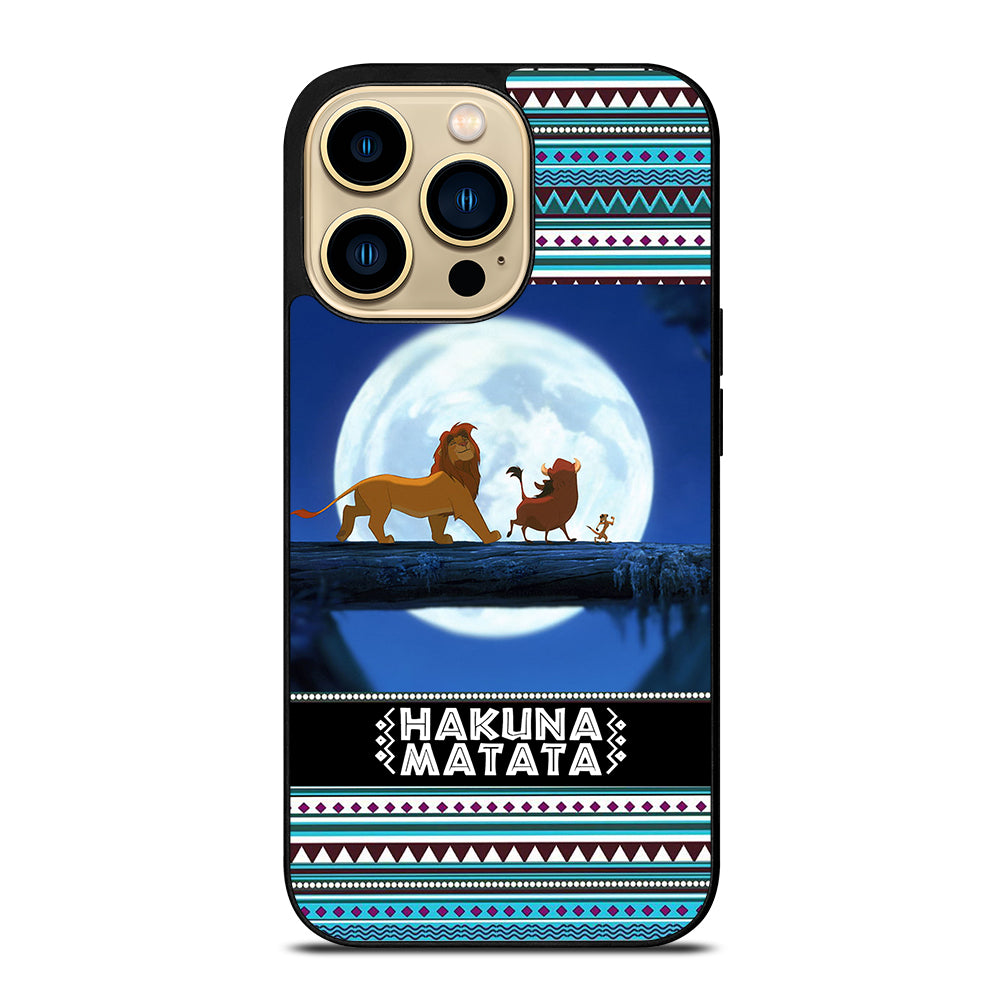 HAKUNA MATATA LION KING AZTEC PATTERN iPhone 14 Pro Max Case Cover