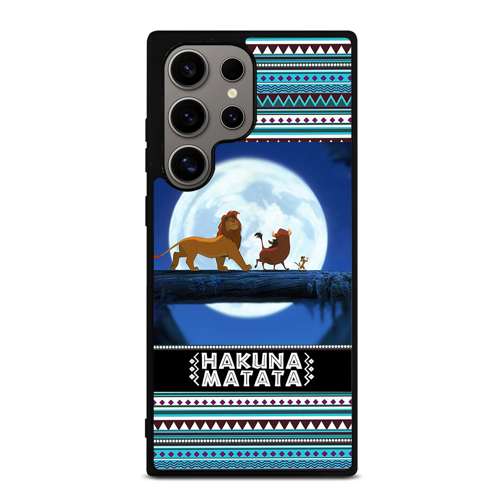 HAKUNA MATATA LION KING AZTEC PATTERN Samsung Galaxy S24 Ultra Case Cover