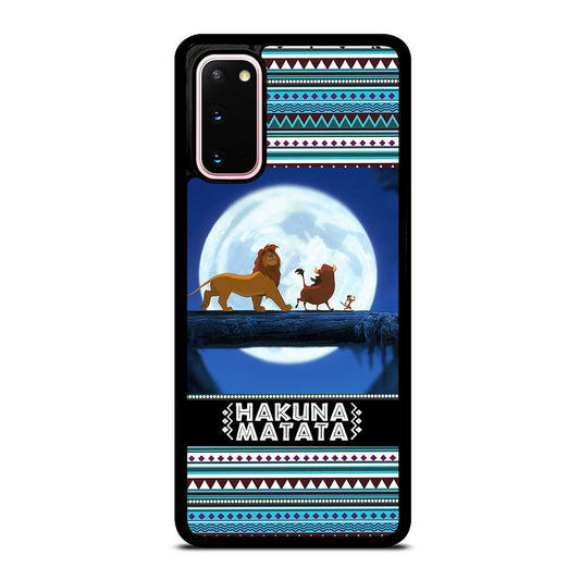HAKUNA MATATA LION KING AZTEC PATTERN Samsung Galaxy S20 Case Cover
