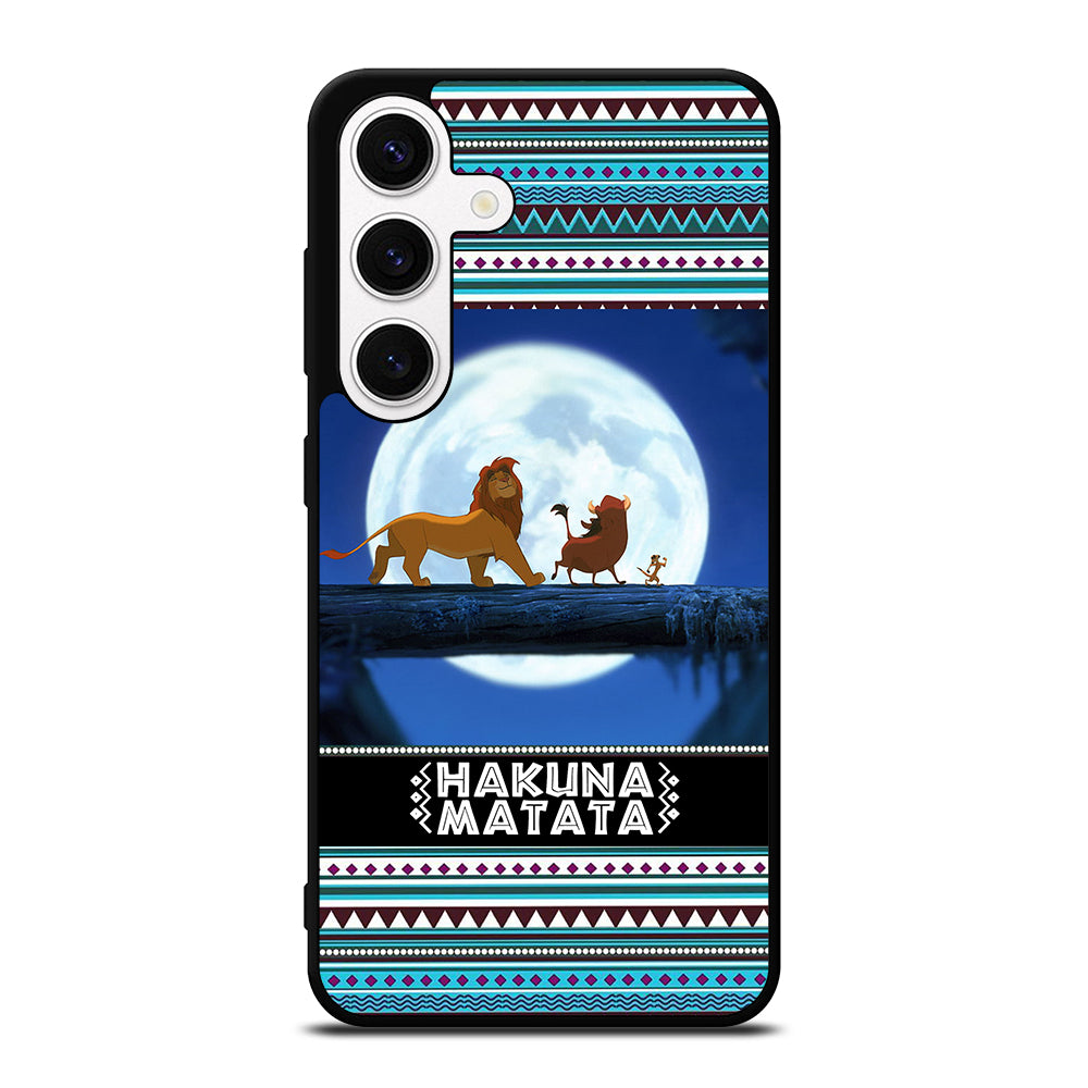 HAKUNA MATATA LION KING AZTEC PATTERN Samsung Galaxy S24 Case Cover