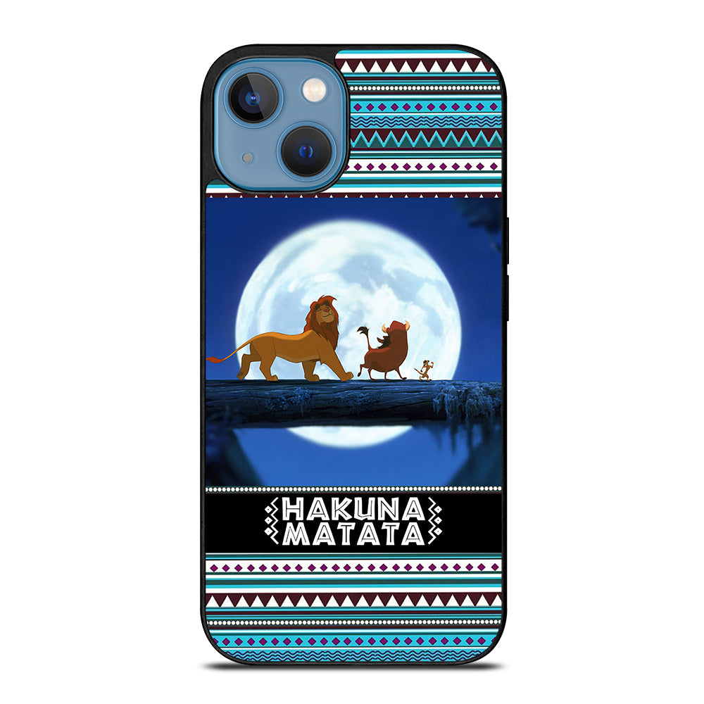 HAKUNA MATATA LION KING AZTEC PATTERN iPhone 13 Case Cover
