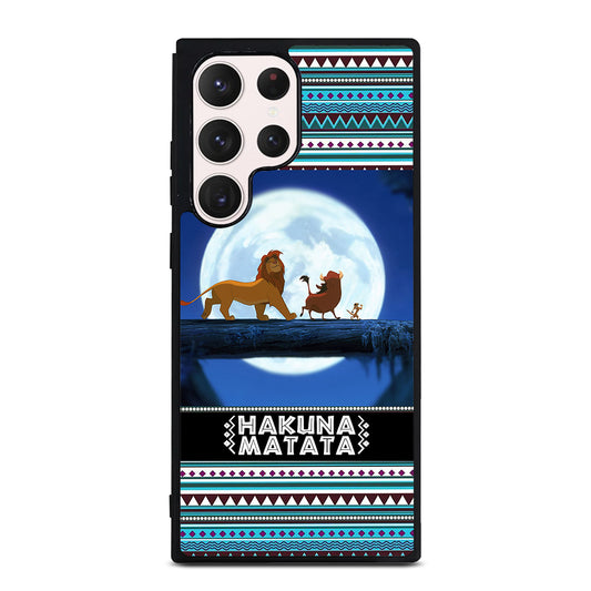 HAKUNA MATATA LION KING AZTEC PATTERN Samsung Galaxy S23 Ultra Case Cover