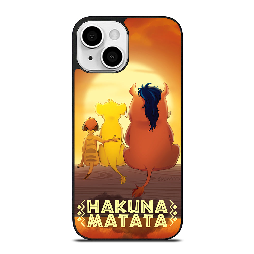 HAKUNA MATATA LION KING CARTOON iPhone 13 Mini Case Cover