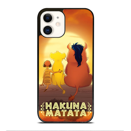 HAKUNA MATATA LION KING CARTOON iPhone 12 Case Cover